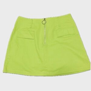 Sans Souci | Neon Green Mini Skirt | M